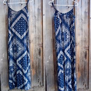 Geometric blue & white maxi-dress Tommy Hilfiger
